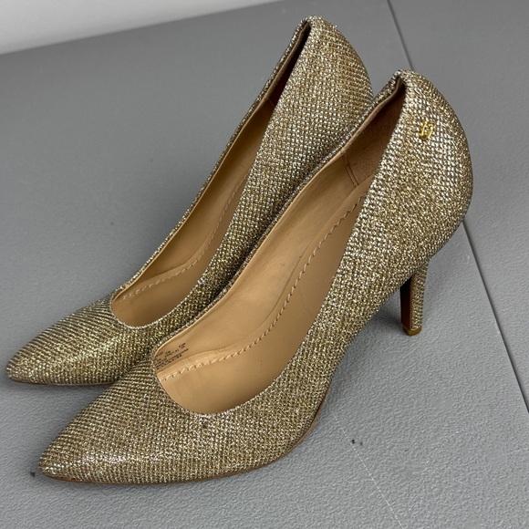 Coach Shoes - Coach Addie Gold Metallic Pumps. Size 7.5.